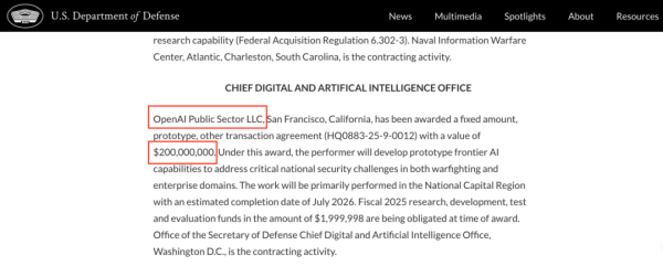 涨配资 斩获美国防部2亿美元订单！OpenAI要做“AI军火商”？
