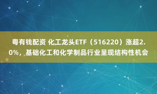 粤有钱配资 化工龙头ETF（516220）涨超2.0%，基础化工和化学制品行业呈现结构性机会