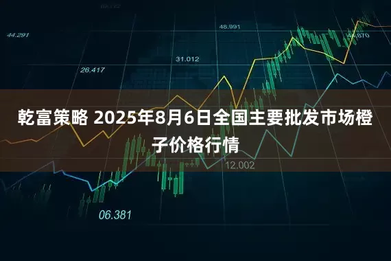 乾富策略 2025年8月6日全国主要批发市场橙子价格行情